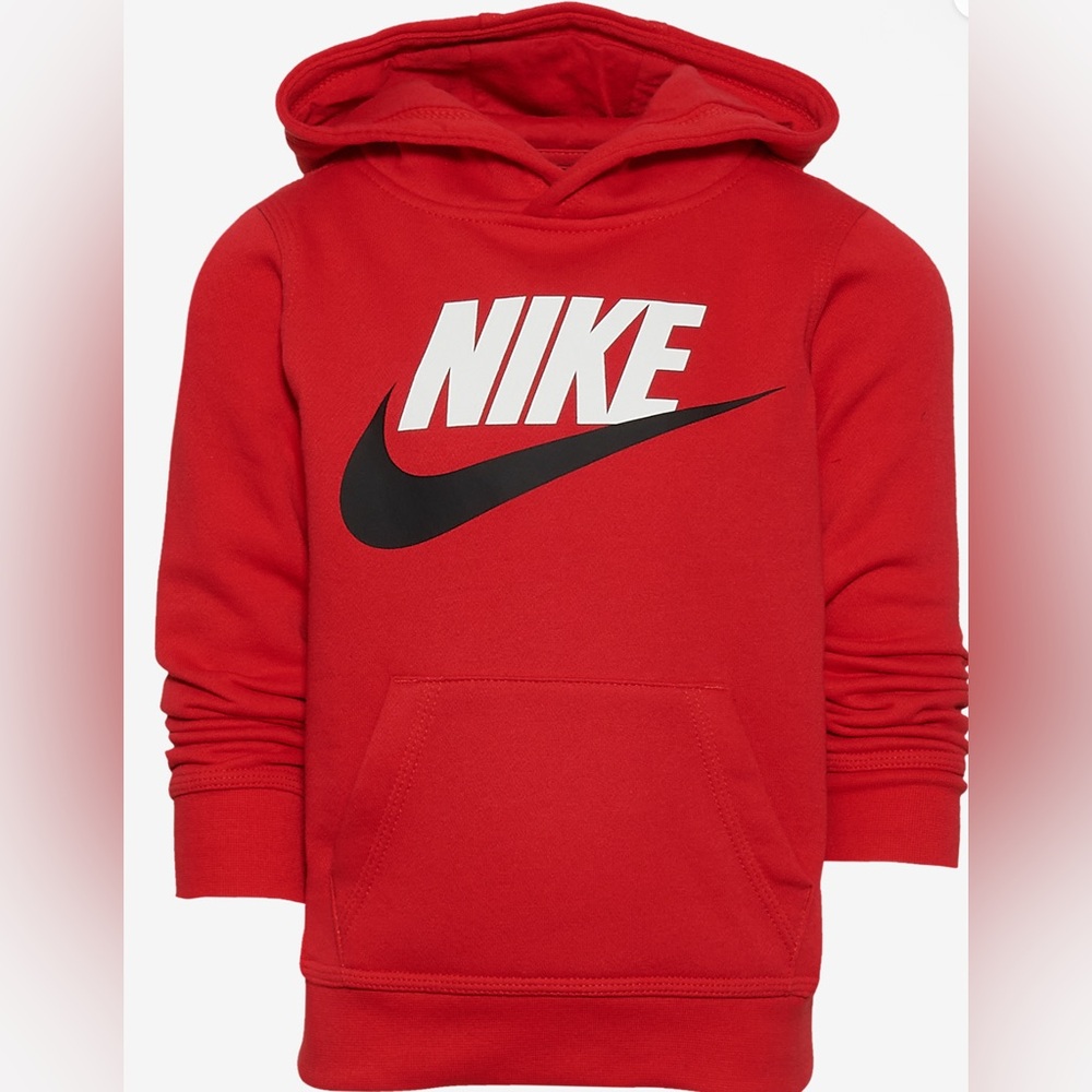 Nike Crimson Hoodie with Black Logo